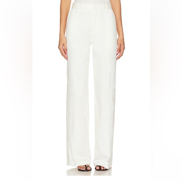 Good American Good Skate Trouser Pants Size 2/26 In Cloud White - Picture 1 of 12